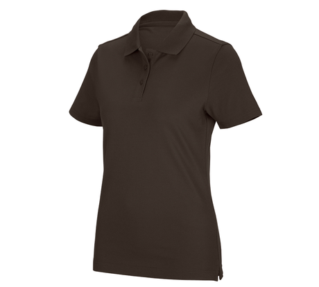 Primary image e.s. Functional polo shirt poly cotton, ladies' chestnut