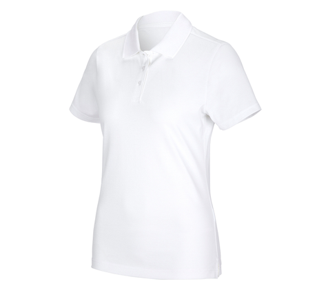 Primary image e.s. Functional polo shirt poly cotton, ladies' white