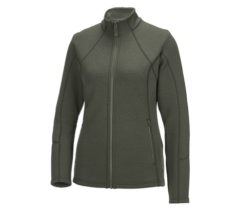 Primary image e.s. Functional sweat jacket melange, ladies' thyme melange