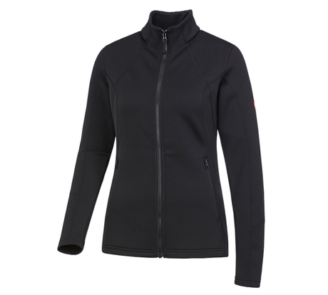Primary image e.s. Functional sweat jacket melange, ladies' black