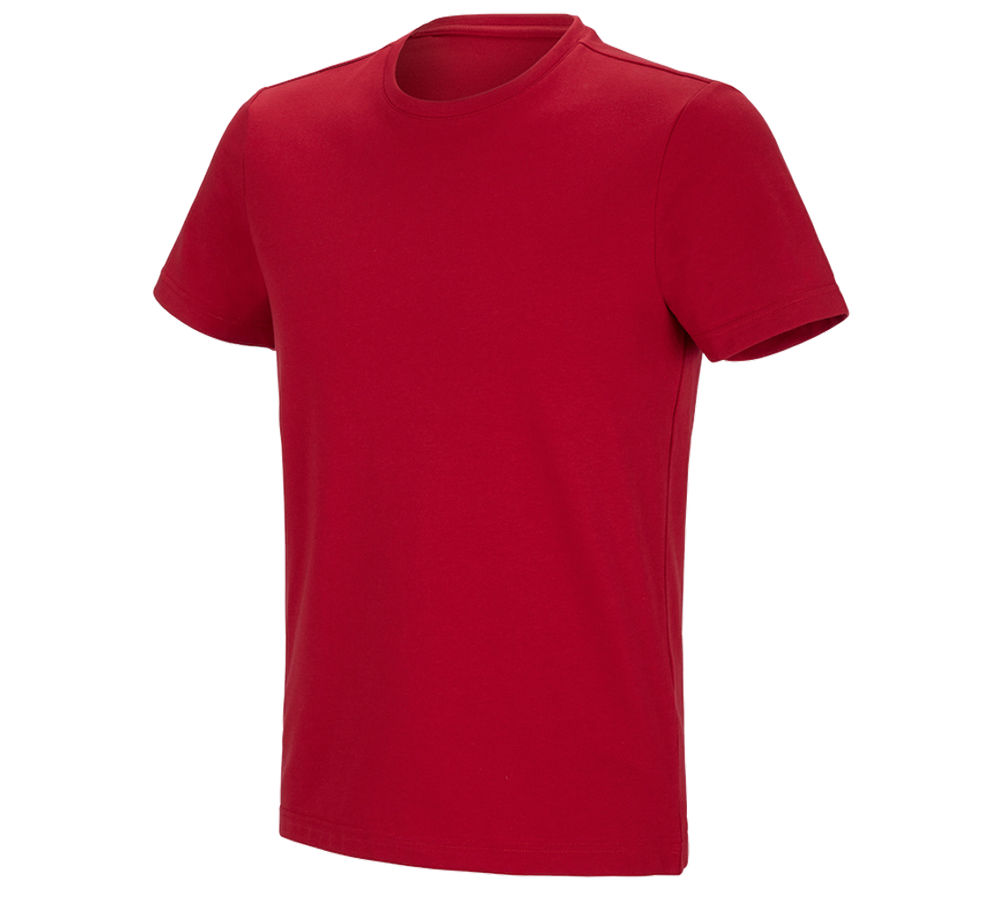 Primary image e.s. Functional T-shirt poly cotton fiery red