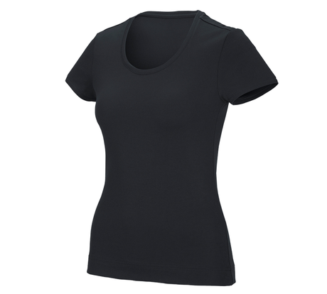 Primary image e.s. Functional T-shirt poly cotton, ladies' black