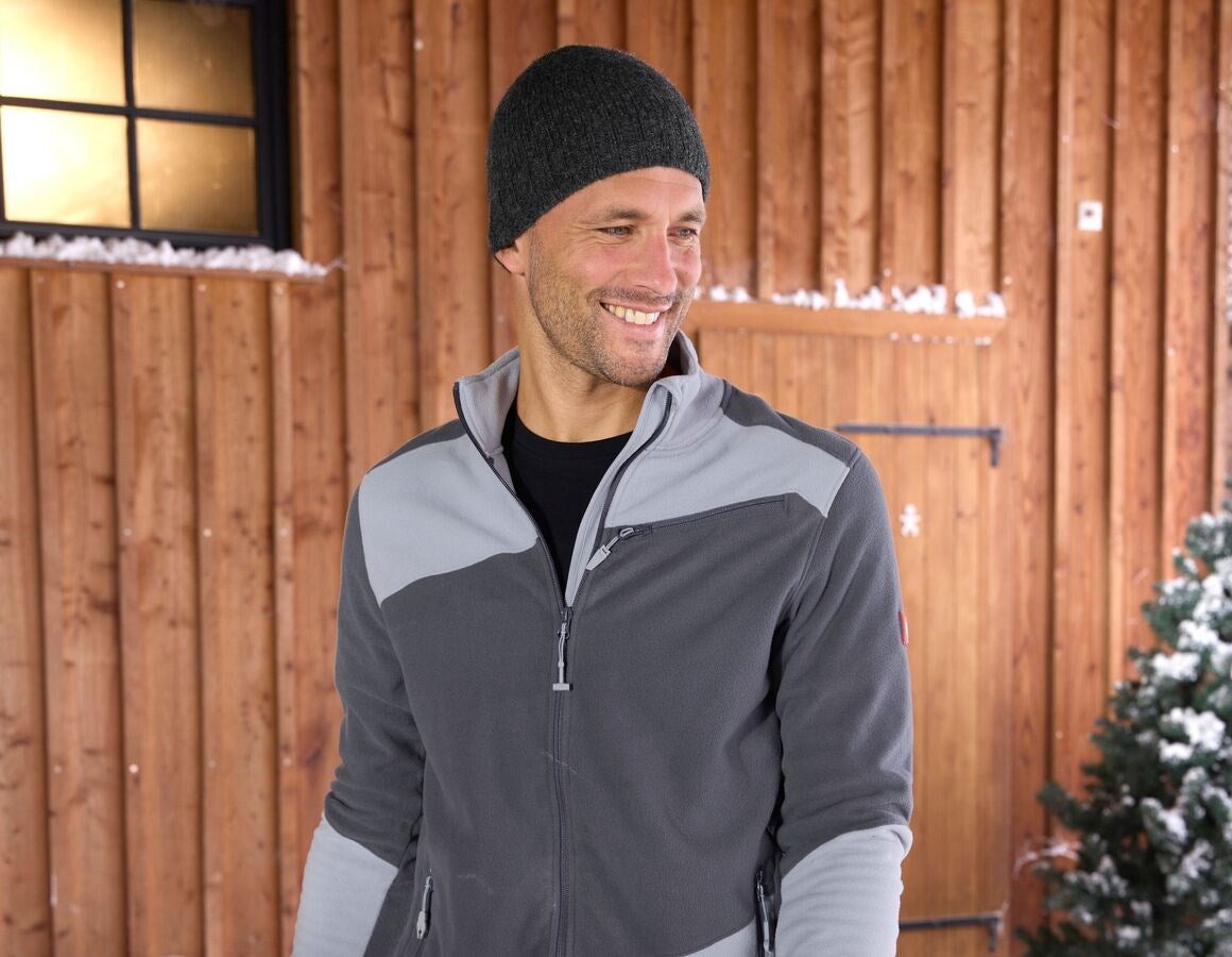 Additional image 1 e.s. Chunky knit hat titanium