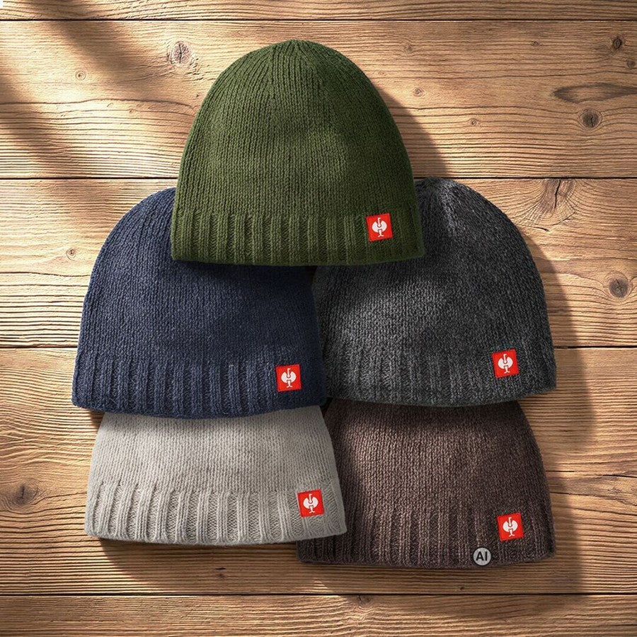 Detailed image e.s. Chunky knit hat titanium