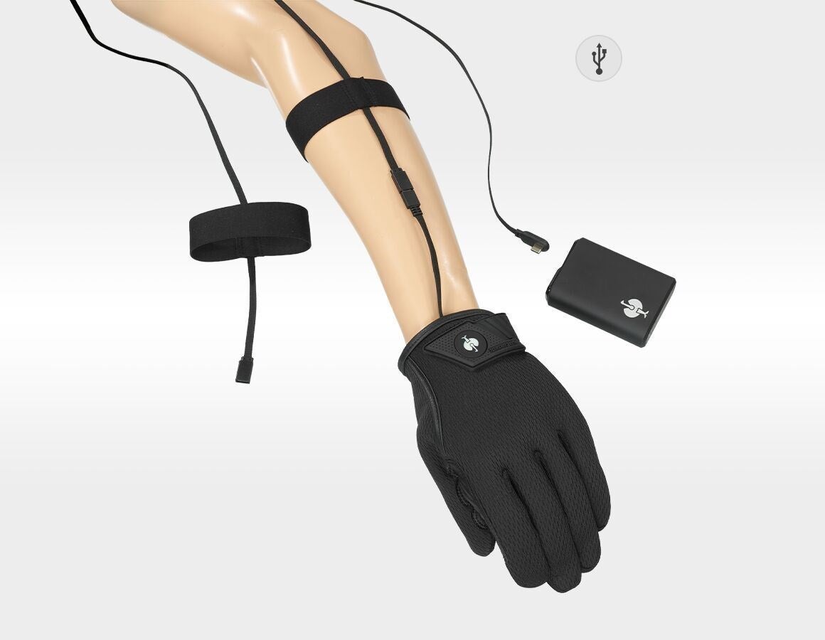 Additional image 2 e.s. Heated gloves black