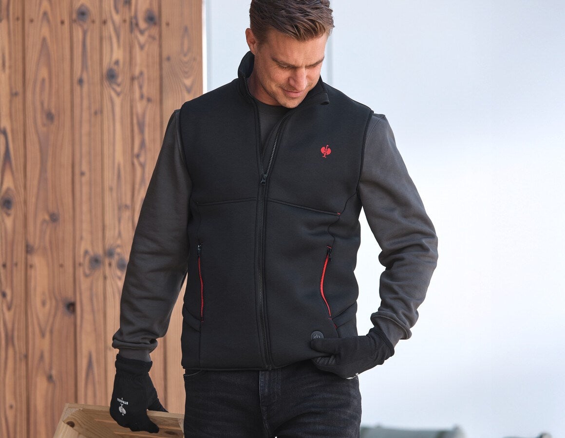 Additional image 4 e.s. Heated bodywarmer climafoam black melange