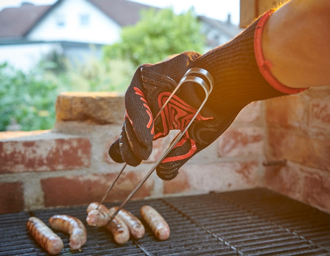 Main action image e.s. Heatproof gloves Heat-Expert II black/red