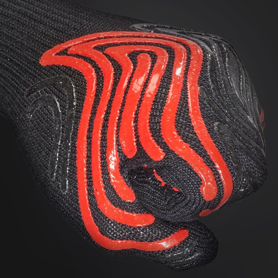 Detailed image e.s. Heatproof gloves Heat-Expert II black/red