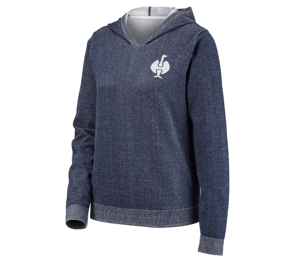 Primary image e.s. Homewear Hoody, ladies' deepblue