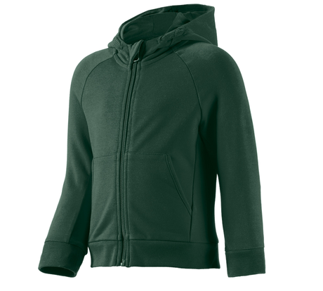 Primary image e.s. Hoody sweatjacket cotton stretch, children’s green