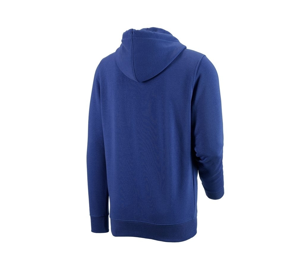 Secondary image e.s. Hoody sweatjacket poly cotton royal