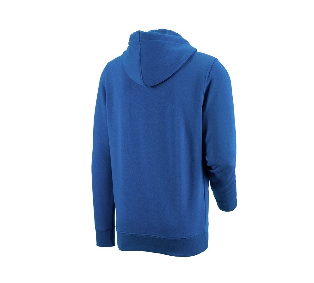 Secondary image e.s. Hoody sweatjacket poly cotton gentianblue