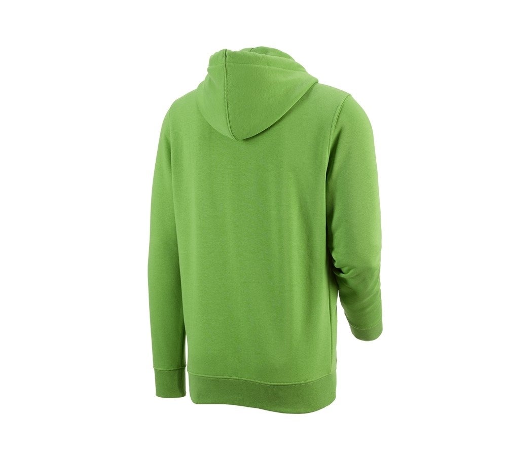 Secondary image e.s. Hoody sweatjacket poly cotton seagreen