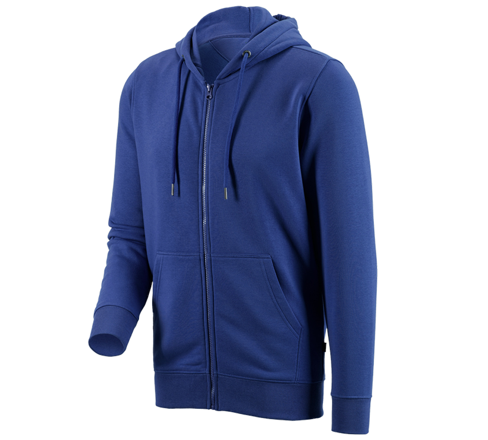 Primary image e.s. Hoody sweatjacket poly cotton royal