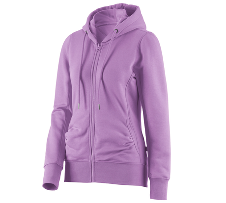 Primary image e.s. Hoody sweatjacket poly cotton, ladies' lavender