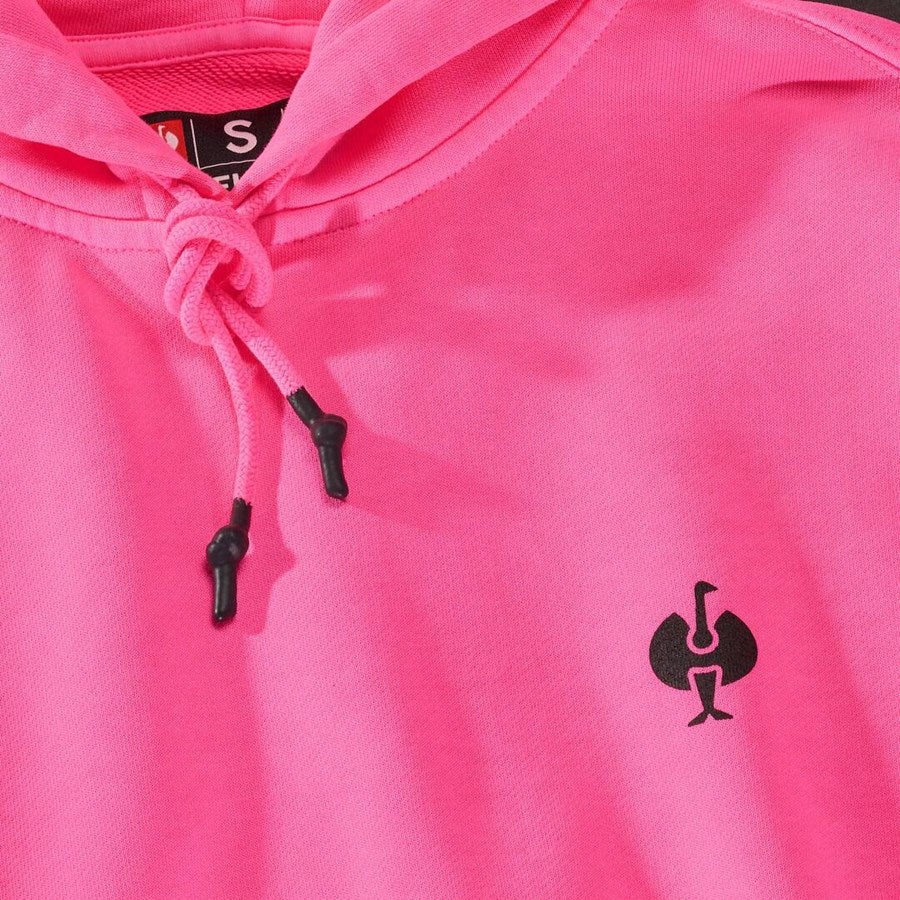Detailed image e.s. Hoody sweatshirt neon, ladies' neonpink vintage