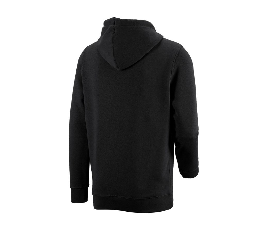 Secondary image e.s. Hoody sweatshirt poly cotton black