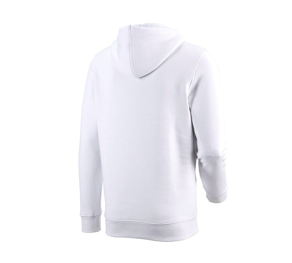 Secondary image e.s. Hoody sweatshirt poly cotton white