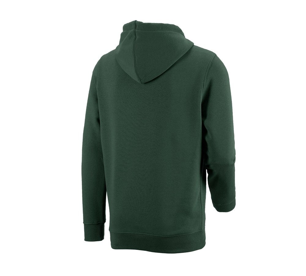 Secondary image e.s. Hoody sweatshirt poly cotton green