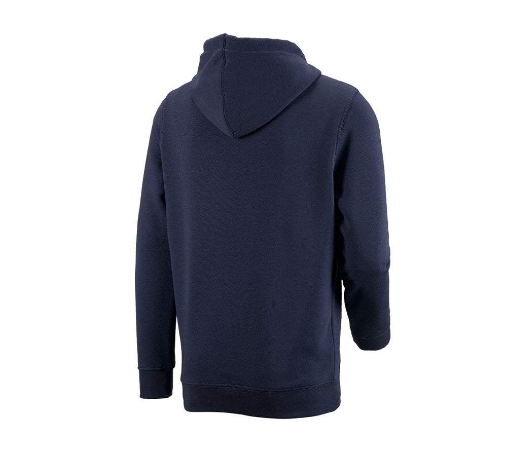 Secondary image e.s. Hoody sweatshirt poly cotton navy
