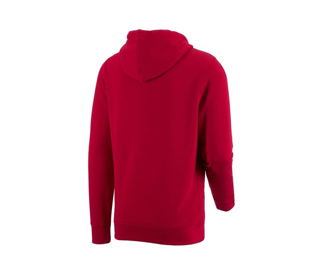 Secondary image e.s. Hoody sweatshirt poly cotton fiery red