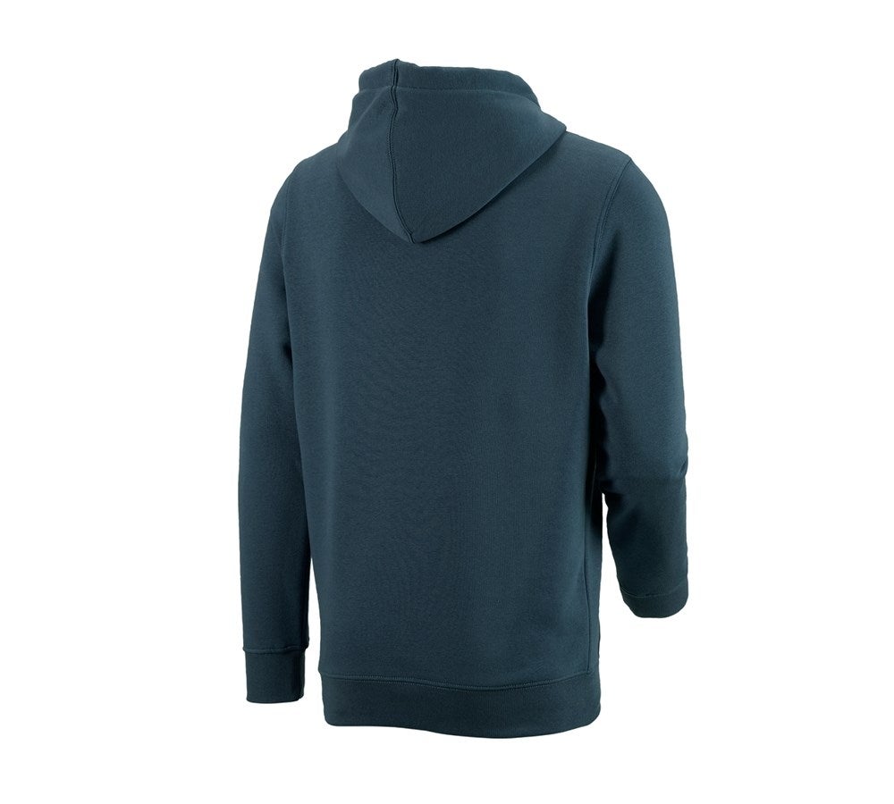 Secondary image e.s. Hoody sweatshirt poly cotton seablue