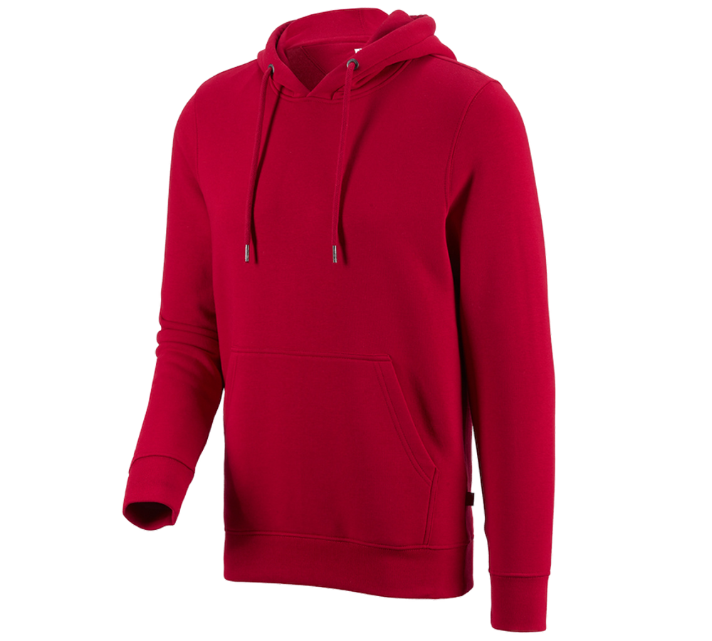 Primary image e.s. Hoody sweatshirt poly cotton fiery red