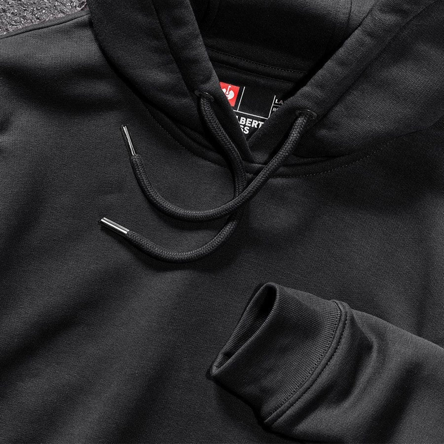 Detailed image e.s. Hoody-sweatshirt poly cotton, ladies' black