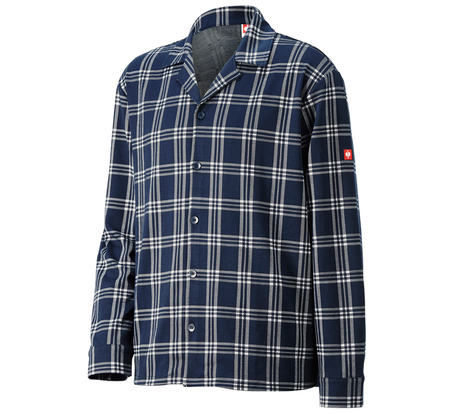 Primary image e.s. Checkered Pyjama Top deepblue/white