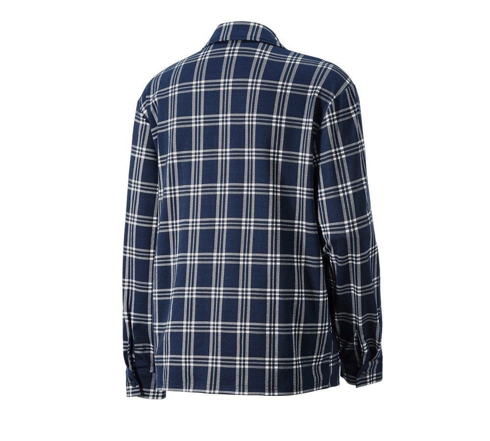 Secondary image e.s. Checkered Pyjama Top deepblue/white