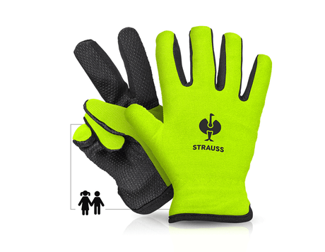 Primary image e.s. Children's winter gloves Fleece Comfort high-vis yellow/black