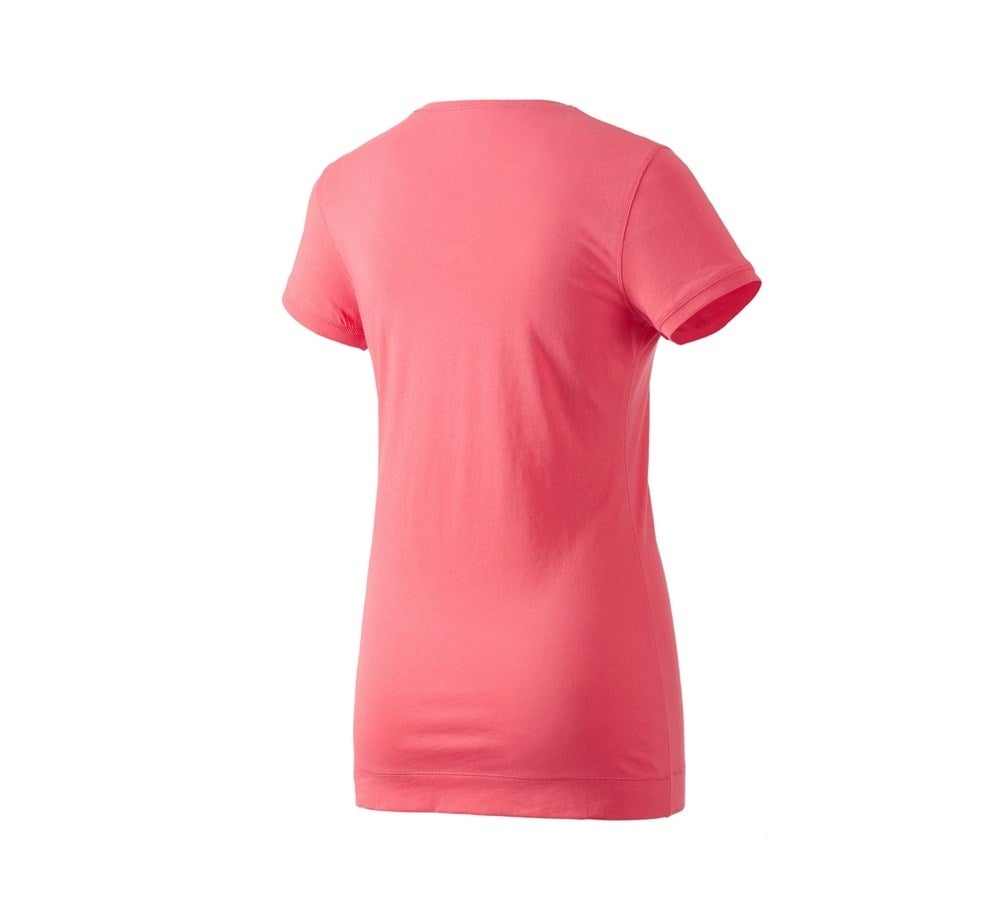 Secondary image e.s. Long shirt cotton, ladies' coral