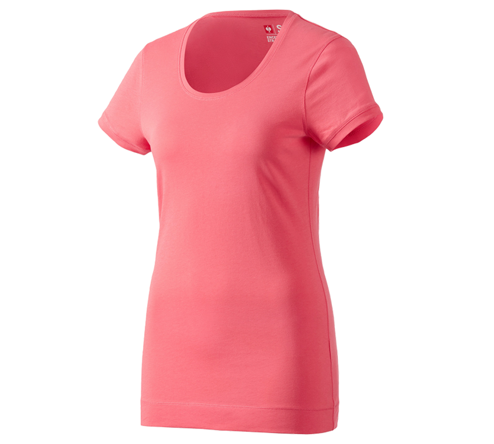 Primary image e.s. Long shirt cotton, ladies' coral
