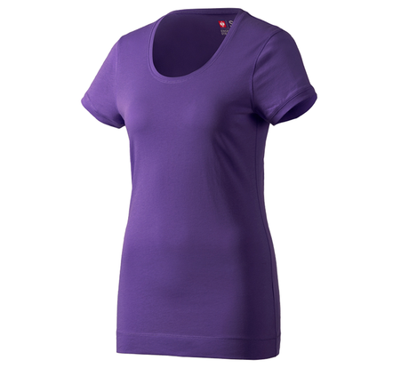 Primary image e.s. Long shirt cotton, ladies' purple