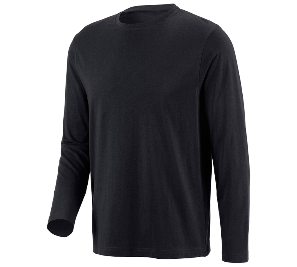 Primary image e.s. Long sleeve cotton black