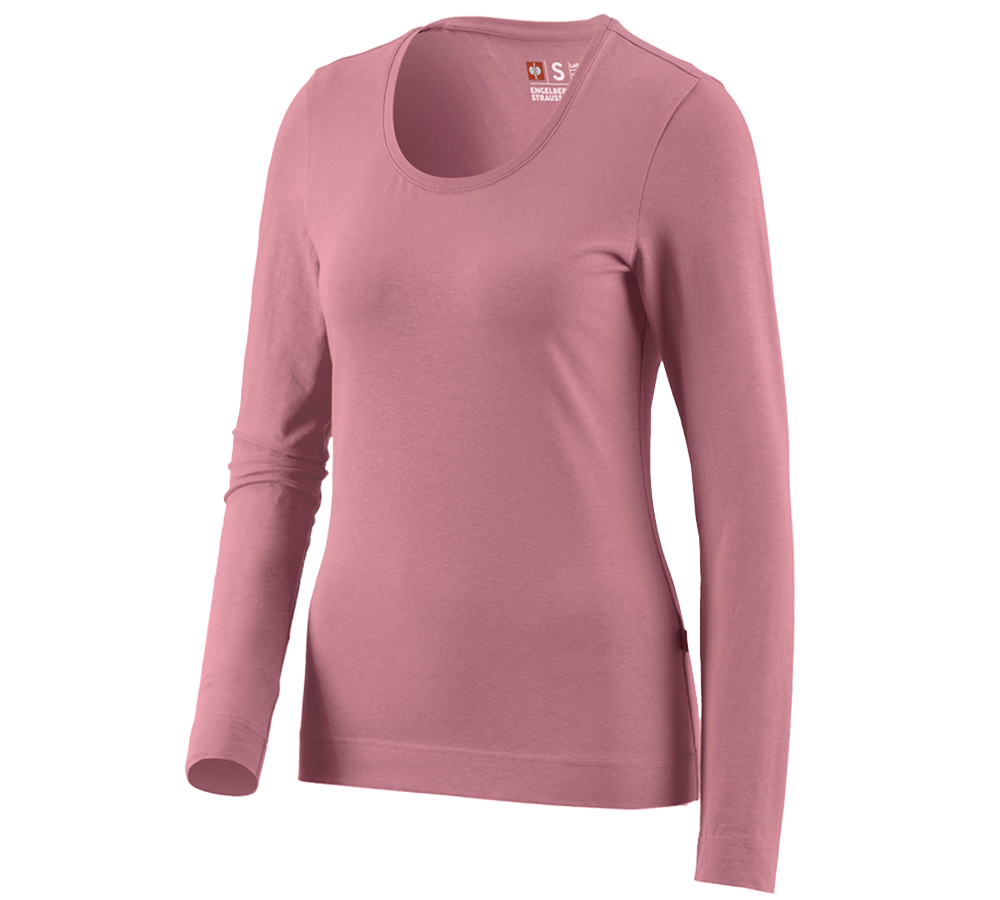 Primary image e.s. Long sleeve cotton stretch, ladies' antiquepink