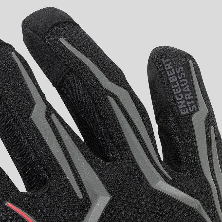 Detailed image e.s. Mechanic's gloves Mirage black/red