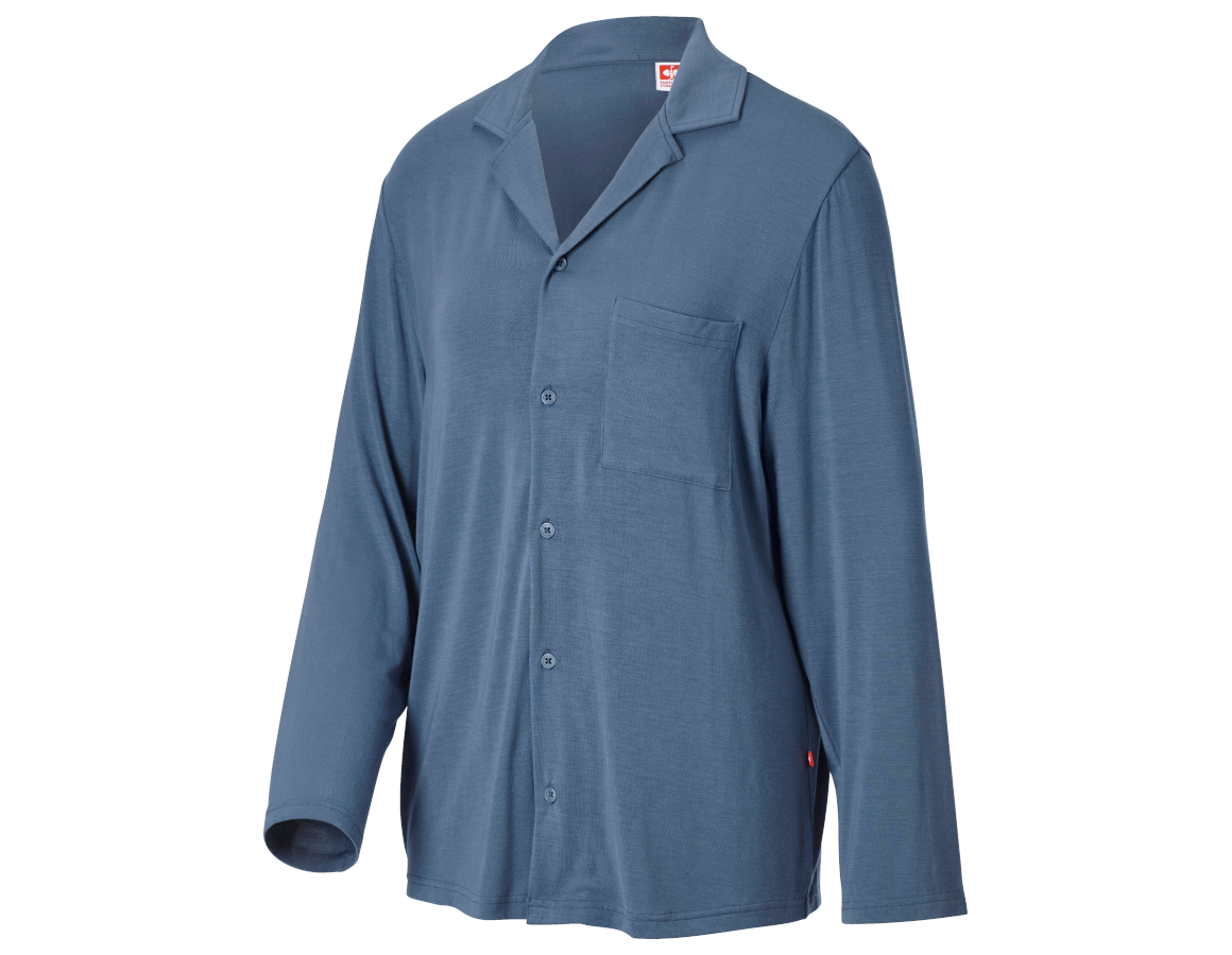 Primary image e.s. Modal pyjama top, ladies' nordicblue
