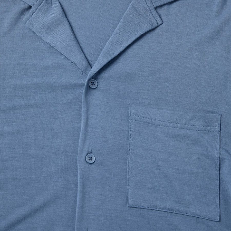 Detailed image e.s. Modal pyjama top, ladies' nordicblue