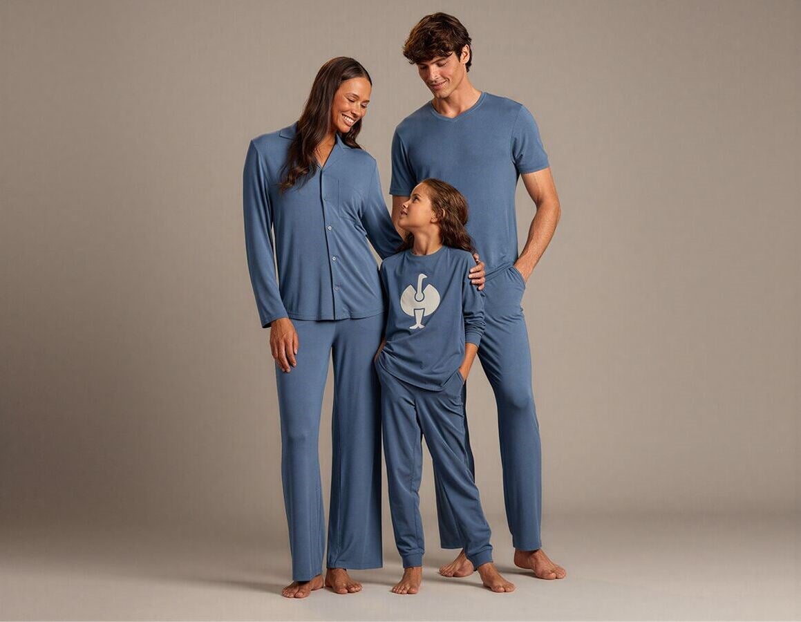Additional image 2 e.s. Modal pyjama top, ladies' nordicblue