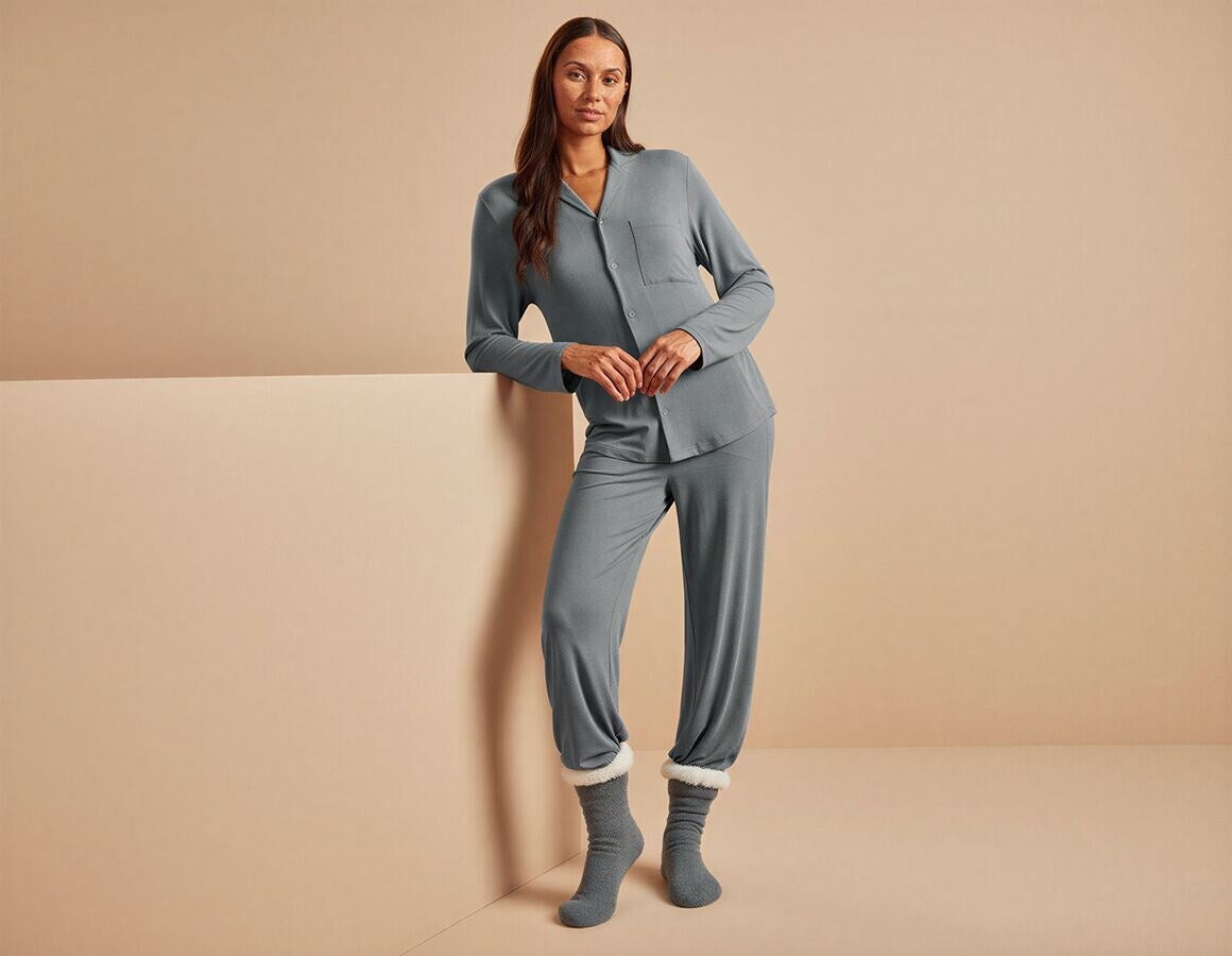 Additional image 1 e.s. Modal pyjama top, ladies' nordicgrey