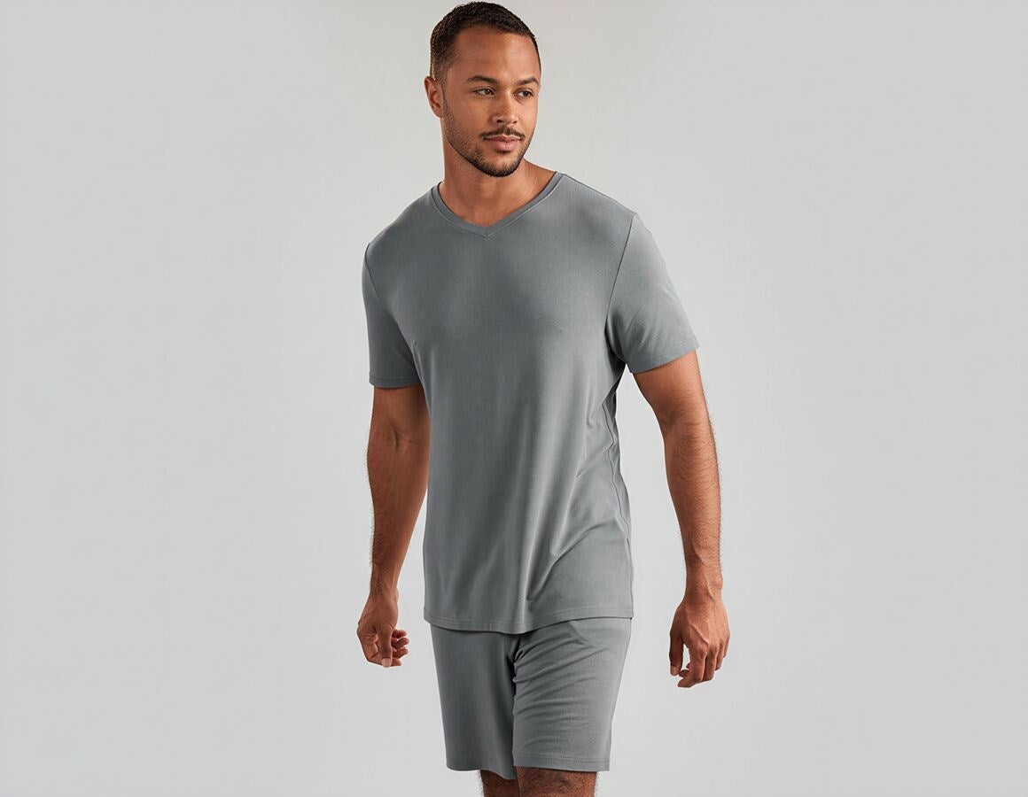 Additional image 2 e.s. Modal pyjama T-shirt nordicgrey