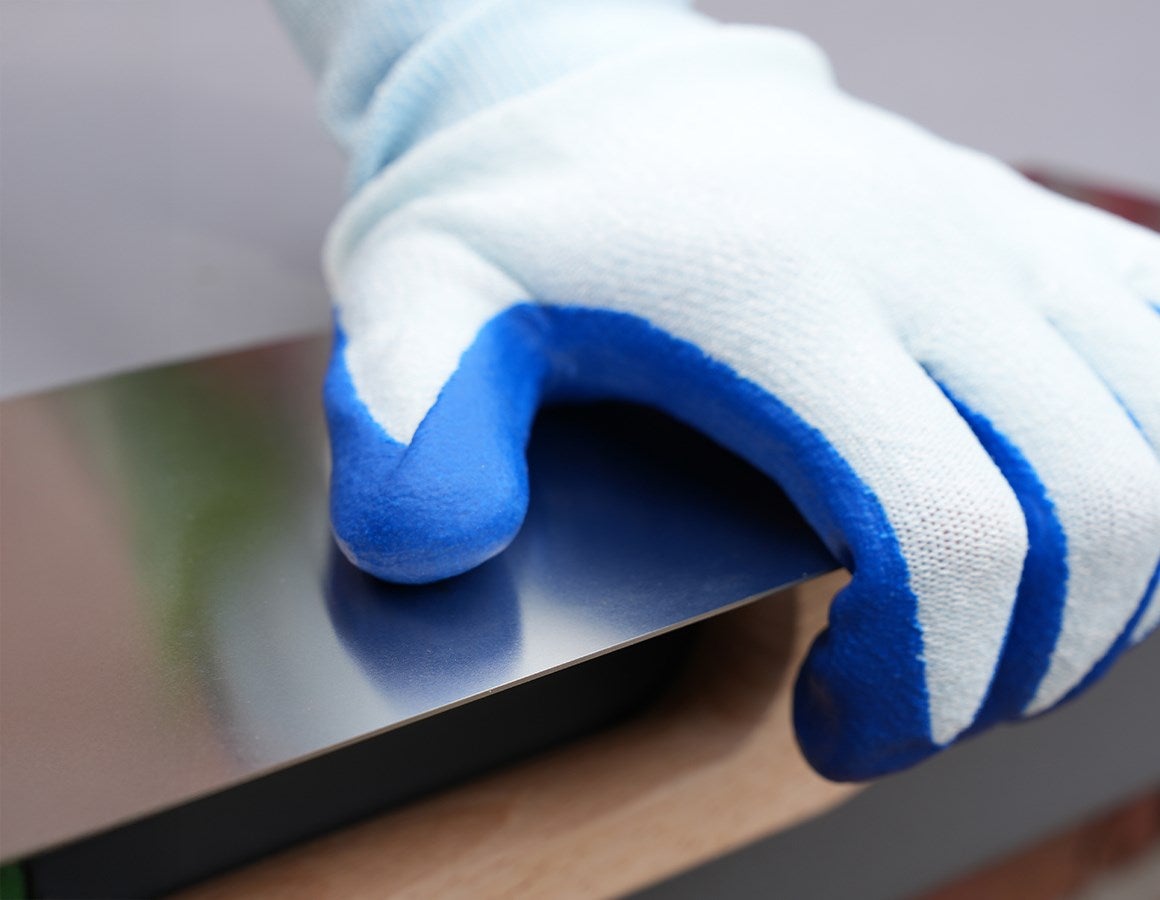 Additional image 2 e.s. Nitrile gloves evertouch cut blue/lightblue-melange