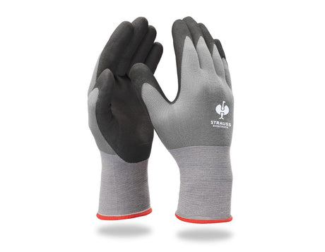 Primary image e.s. Nitrile foam gloves evertouch micro black/grey