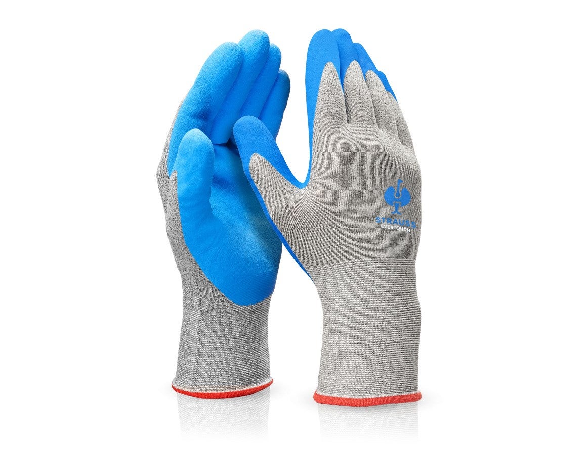 Primary image e.s. Nitrile foam gloves evertouch micro blue/lightblue-melange