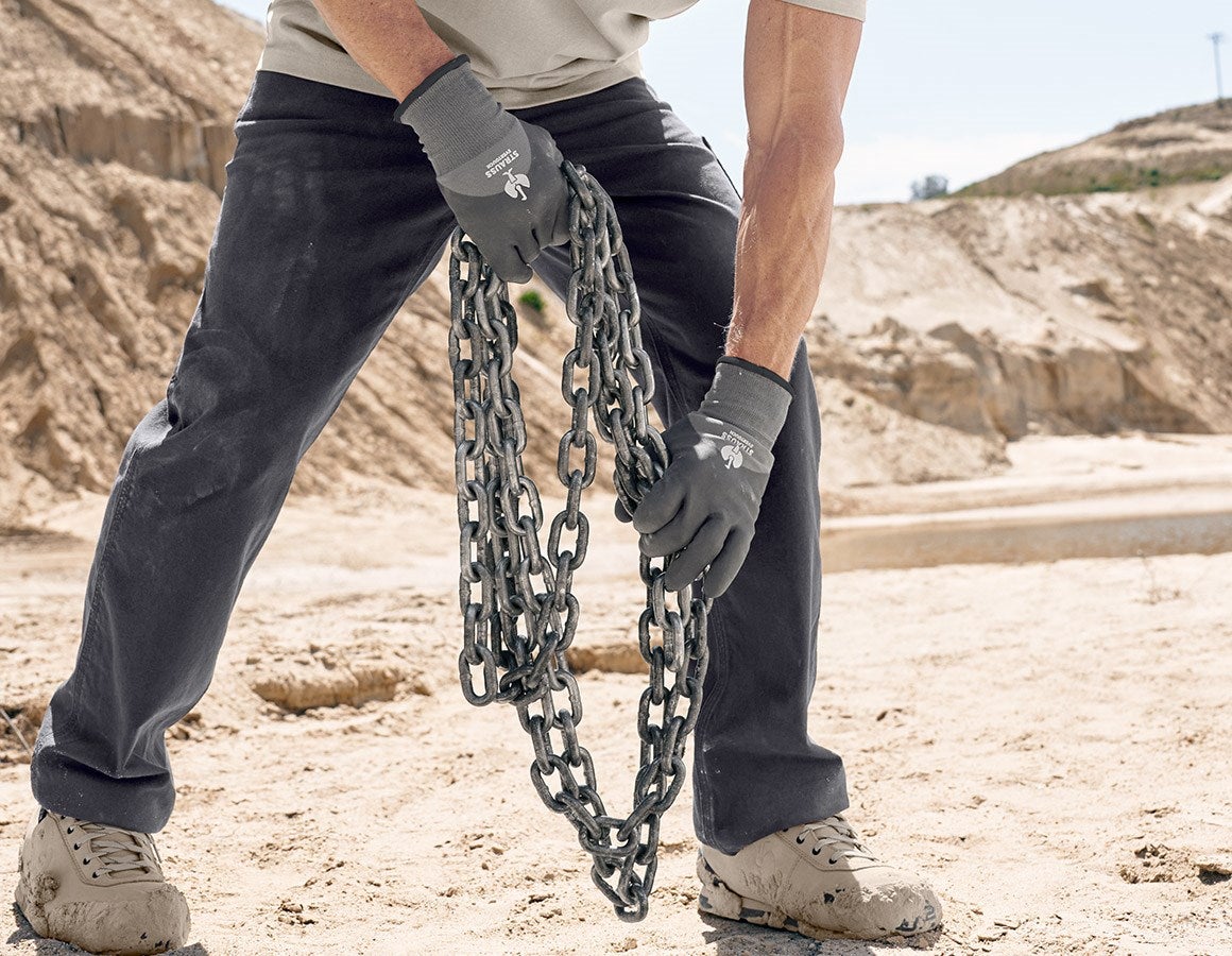 Additional image 2 e.s. Nitrile foam gloves evertouch winter black/grey