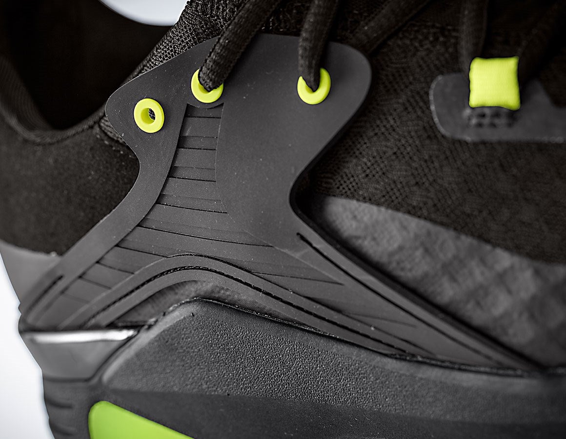 Detailed image e.s. O1 Work shoes Pietas oxidblack/high-vis yellow