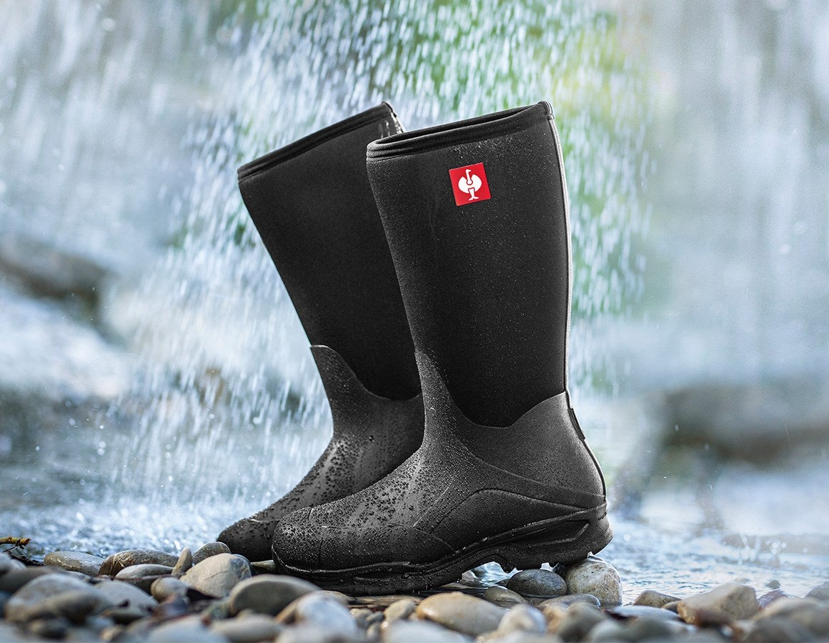 Main action image e.s. O4 Neoprene special work boots Fides high black