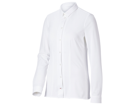 Primary image e.s. Piqué-Business Blouse white