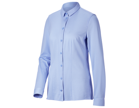 Primary image e.s. Piqué-Business Blouse frostblue